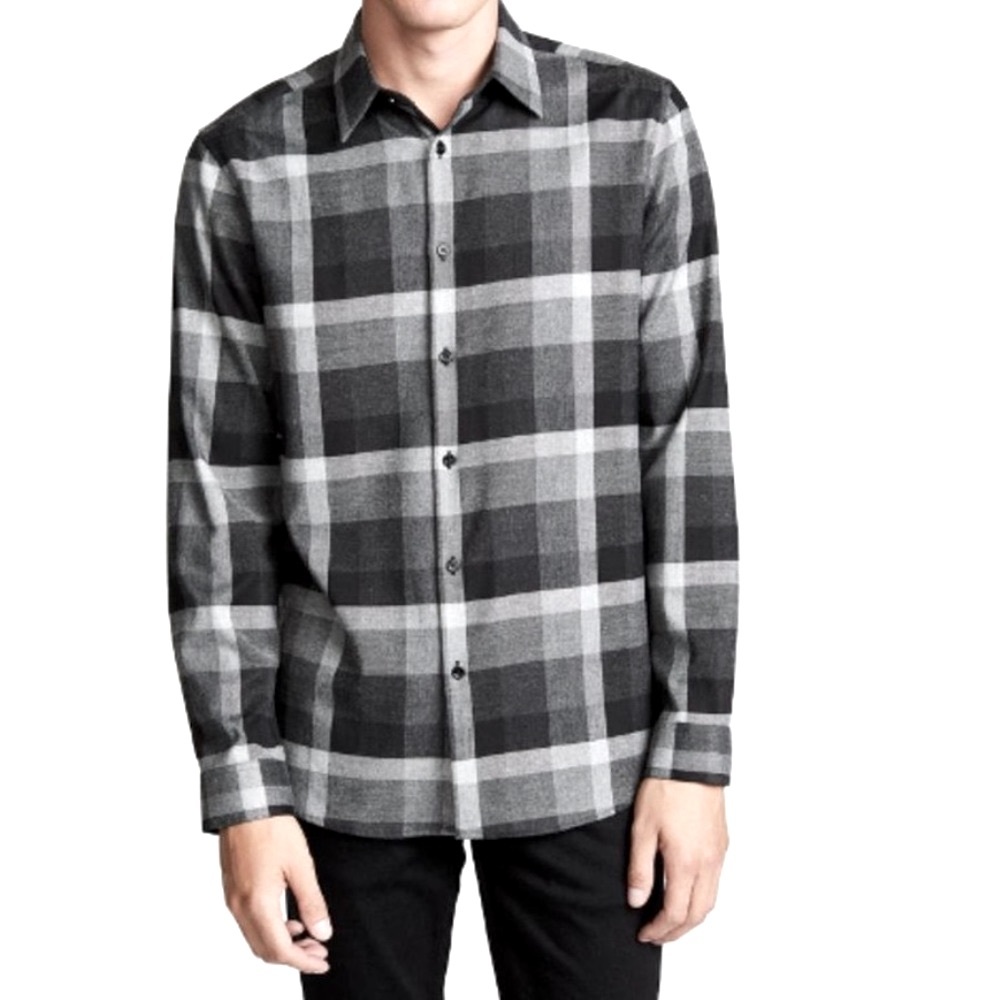 Theory Men’s Irving Shade Flannel Slim Fit Button Down Flannel | Size M | NWOT